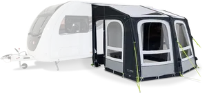 Modern Caravanwith Awning PNG Image