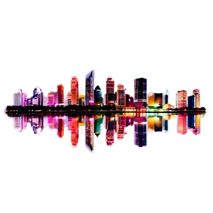 Modern City Night View Png Kjx60 PNG Image