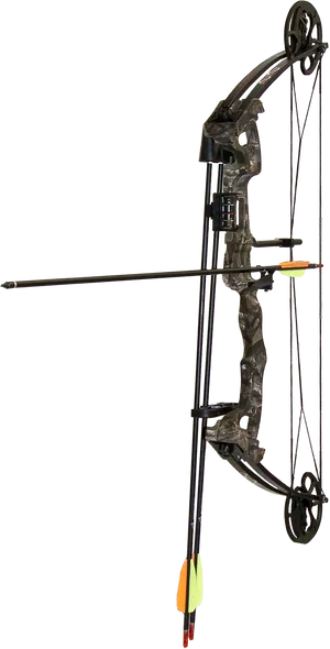 Modern Compound Bowand Arrow PNG Image