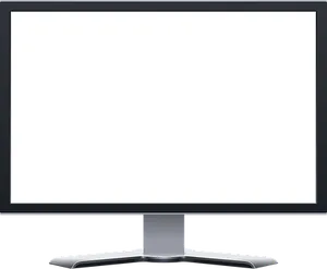 Modern Computer Monitor Blank Screen PNG Image