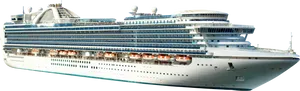 Modern Cruise Liner Profile PNG Image