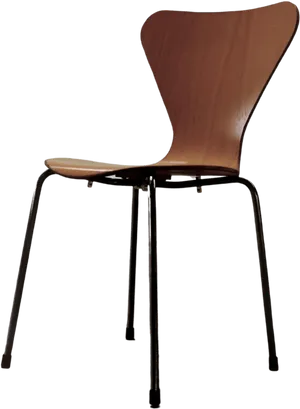 Modern Design Wooden Chair Transparent Background.png PNG Image