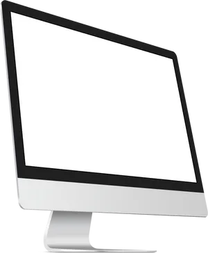 Modern Desktop Monitor Mockup PNG Image