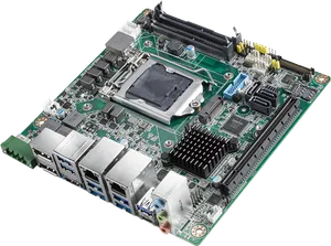 Modern Desktop Motherboard PNG Image