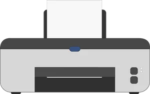 Modern Desktop Printer Vector PNG Image