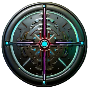 Modern Dot Crosshair Png Uec36 PNG Image