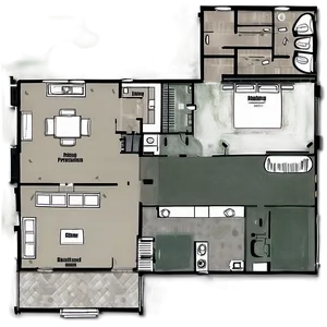 Modern Floor Plan Png Qai PNG Image