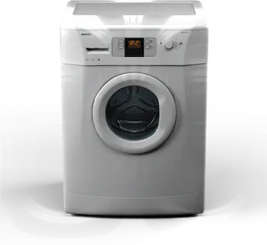 Modern Front Load Washing Machine PNG Image