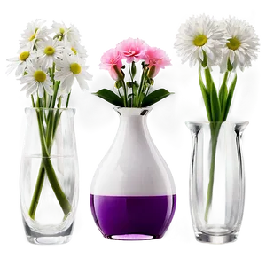 Modern Glass Flower Vase Png Jec PNG Image