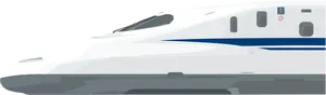 Modern High Speed Train Profile PNG Image