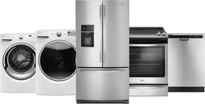 Modern Home Appliances Set PNG Image