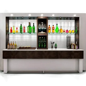 Modern Home Bar Setup Png Thf PNG Image