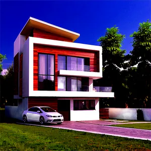 Modern House With Garage Designs Png 52 PNG Image