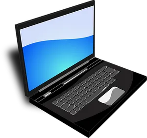 Modern Laptop Illustration PNG Image