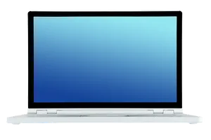 Modern Laptop Isolatedon Black PNG Image