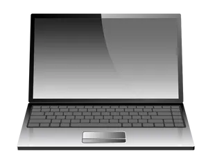 Modern Laptop Vector Illustration PNG Image