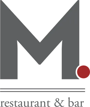 Modern M Restaurant Logo PNG Image