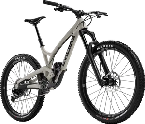 Modern Mountain Bike Profile View PNG Image