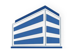 Modern Office Building Graphic PNG