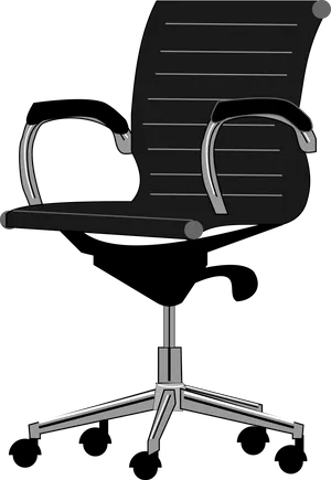 Modern Office Chair Vector Illustration PNG Image