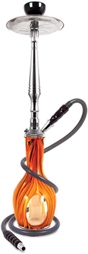 Modern Orange Hookah PNG Image