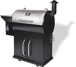 Modern Outdoor Smoker Grill PNG Image