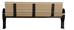 Modern Park Bench Design PNG Image