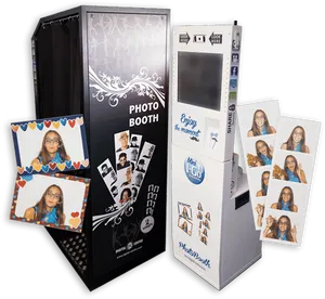 Modern Photo Booth Setup PNG Image