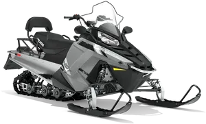 Modern Polaris Snowmobile Profile View PNG Image