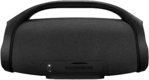 Modern Portable Boombox Black PNG Image