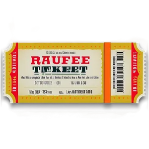 Modern Raffle Ticket Png 86 PNG Image