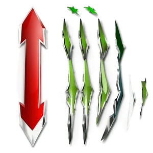 Modern Red Arrow Symbol PNG 04302024