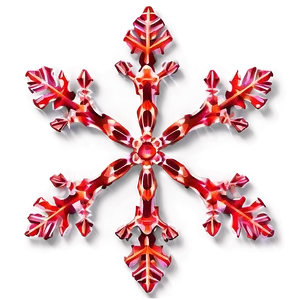 Modern Red Snowflake Png 06282024 PNG Image