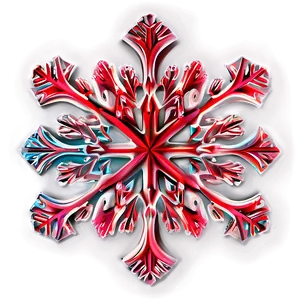 Modern Red Snowflake Png Hee PNG Image