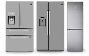 Modern Refrigerator Models PNG Image