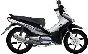 Modern Scooter Design Illustration PNG Image