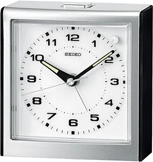 Modern Seiko Alarm Clock PNG Image