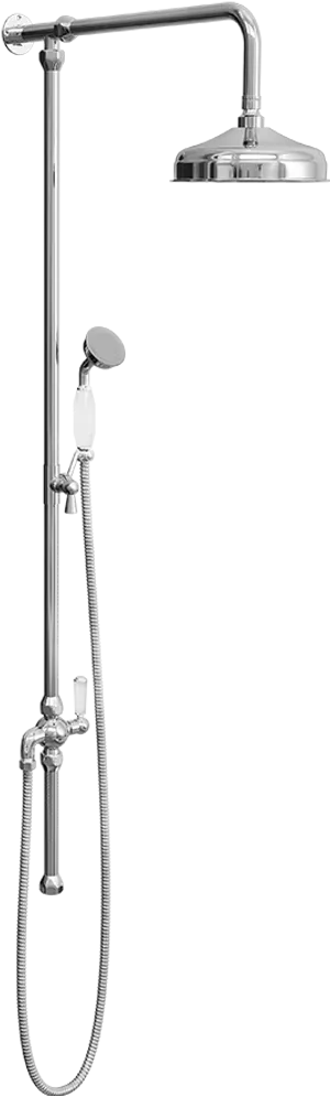 Modern Shower Systemwith Rainfall Head PNG