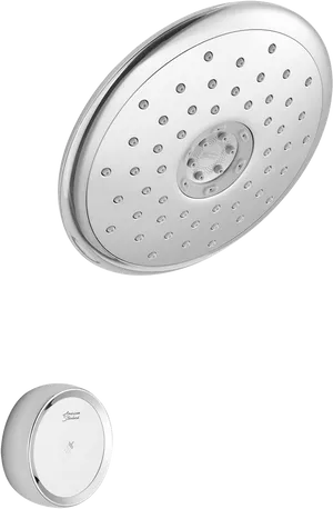 Modern Showerheadand Control Knob PNG