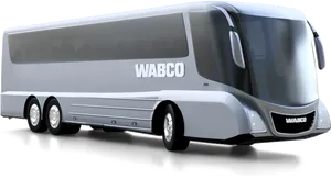 Modern Silver Bus Design PNG Image