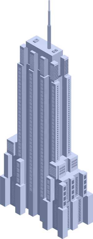 Modern Skyscraper Illustration PNG Image