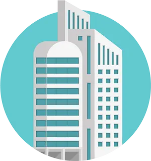 Modern Skyscraper Vector Illustration PNG Image