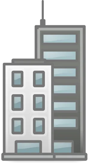 Modern_ Skyscrapers_ Vector_ Illustration PNG Image