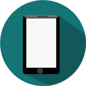 Modern Smartphone Blank Screen PNG Image