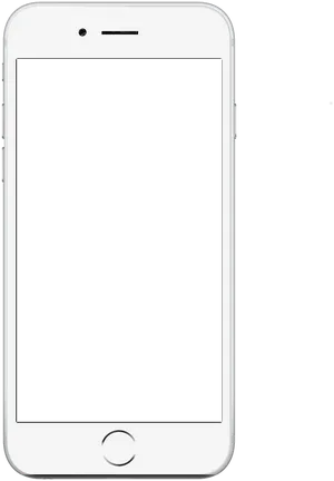 Modern Smartphone Blank Screen PNG Image