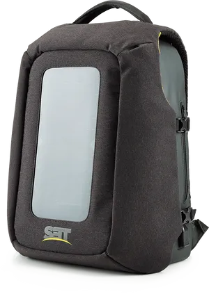 Modern Solar Panel Backpack PNG Image