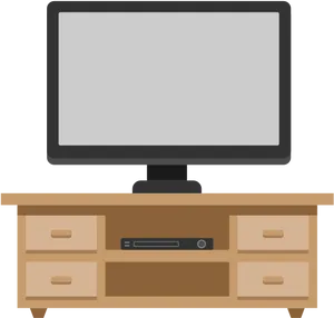 Modern Television Setup PNG Image