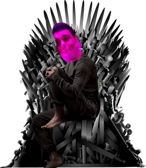 Modern Throne Sitter PNG Image