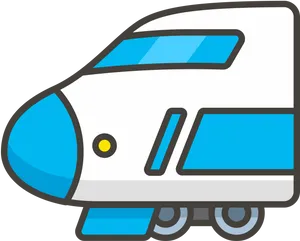 Modern Train Illustration PNG Image