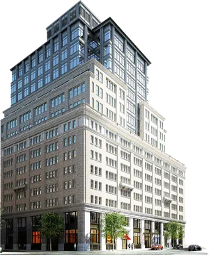 Modern Urban Highrise Building Night PNG Image